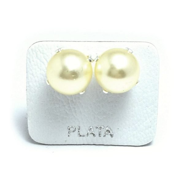 Aros perlas cultivadas engarzadas 9mm