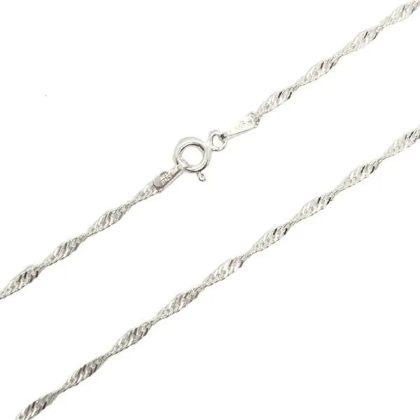 cadena singapur 2mm plata 925