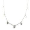Collar corazones lisos 7 dijes