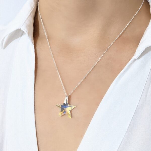 Collar Swarovski Estrella Aurora Boreal