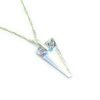 Collar Cristal sw pendulo spike Aurora Boreal 18mm