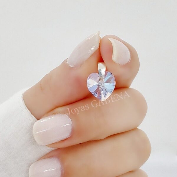 dije corazon cristal swarovski shimmer