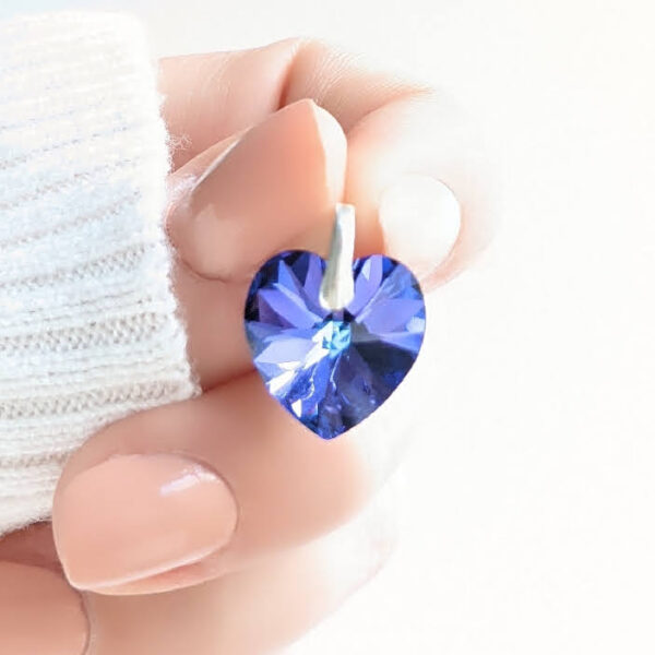 dije swarovski corazon 14mm