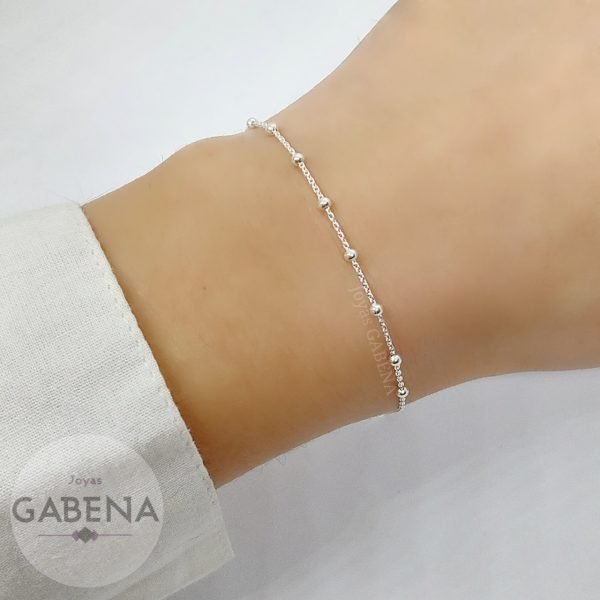 Pulsera Denario con Cadena Forcet Plata 925 - Imagen 2