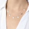 Collar Corazones Lisos 7 Dijes