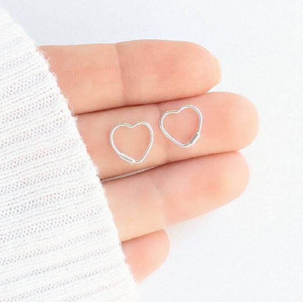 Aros corazones cubanos 10mm