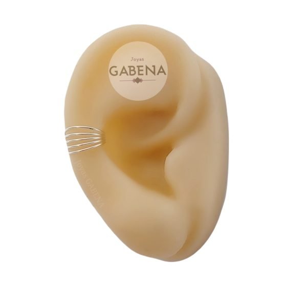 ACU-28 aro cuff lineas plata 925
