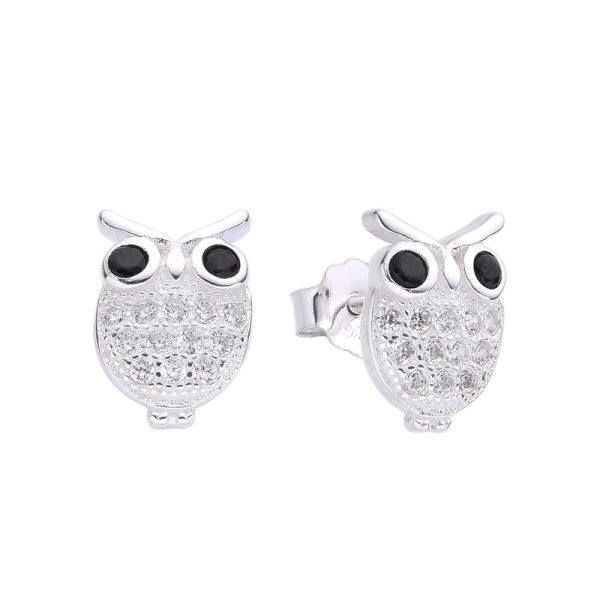 Aros Buho Plata 925 v2