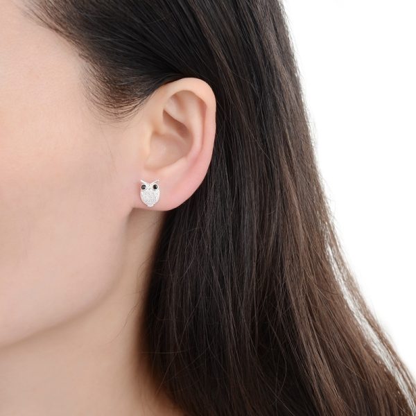 Aros Buho Plata 925 v2