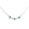 Cadena Collar Ojo Turco Plata 925 v2