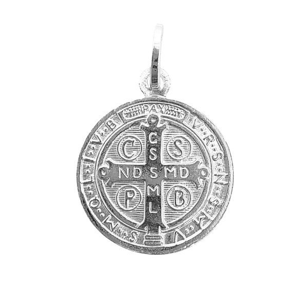 Dije San Benito 18mm Plata 925