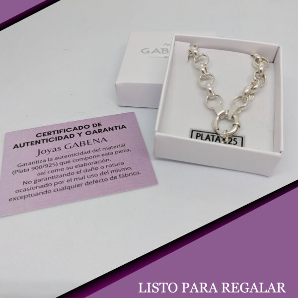Pulsera Rolo Argollas Cierre pack