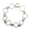 Pulsera rolo cuadrada cierre marinero