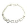 Pulsera soga con círculos enlazados