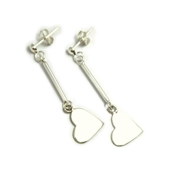 Aros Corazon Colgante Plata 925
