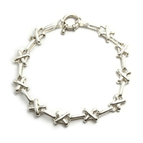 Pulsera cruz cierre marinero