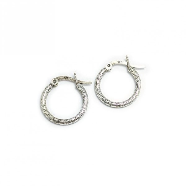 Aros argolla envejecida tramada