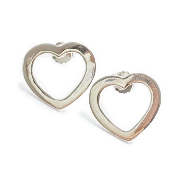 Aros corazón calado 17mm