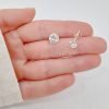 aros cristal cubic 8mm plata