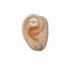 aros cristal cubic engarzado 8mm plata
