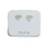 Aros diamante plata 925