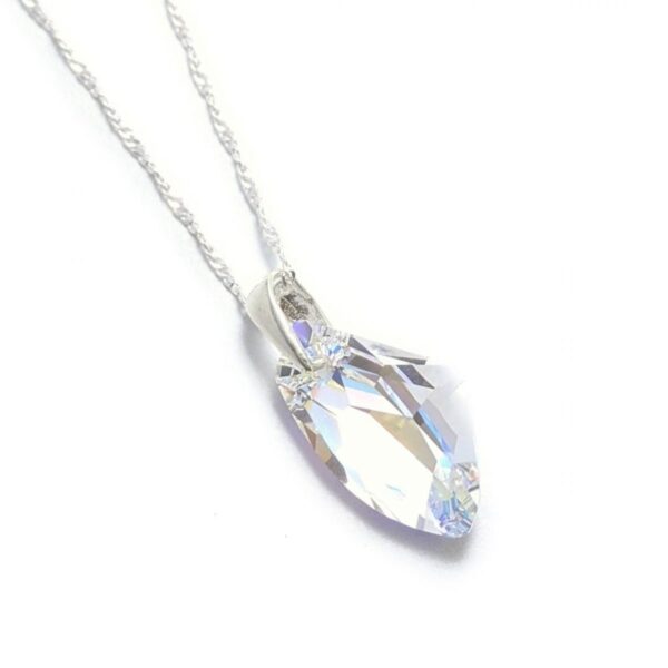 Collar Cristal Swarovski Galactic Vertical 19mm Plata 925