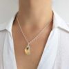 collar cristal luna 20mm plata