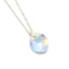 Collar Swarovski pure leaf 14mm