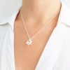 collar cristal swarovski edelweiss 14mm plata