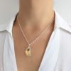 collar cristal swarovski luna 20mm plata