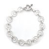 pulsera rolo argollas plata