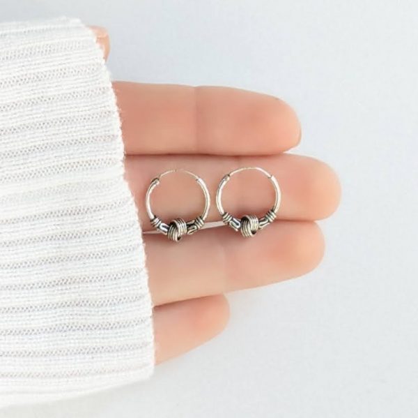 Aros argollas bali nudo