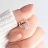 Aro Cuff Líneas Plata 925