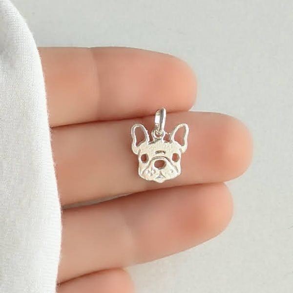 Dije Perro Bulldog Plata 925