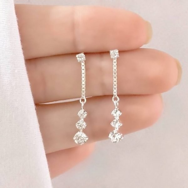 Aros cadena y cristal
