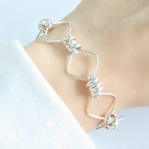 Pulsera Rolo Cuadrada Cierre Marinero