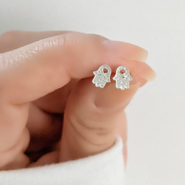 Aros mano de Fátima Hamsa