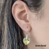 Aros Cristral Swarovski Corazon 14mm Plata