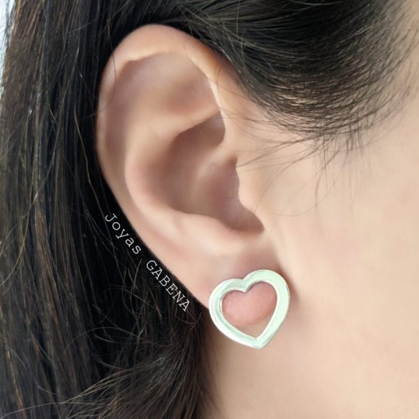 aros corazon calado