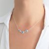 Cadena Collar Ojo Turco Plata 925 v2