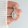 Medalla Virgen Milagrosa 18mm Plata 925