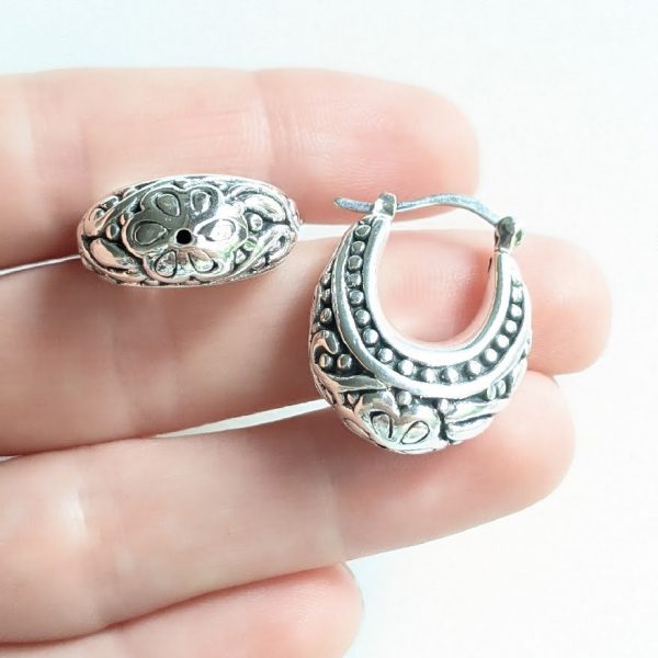 Aros argollas infladas flores