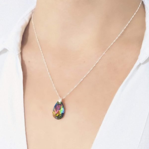 Collar Swarovski gota vitrail medium 16mm