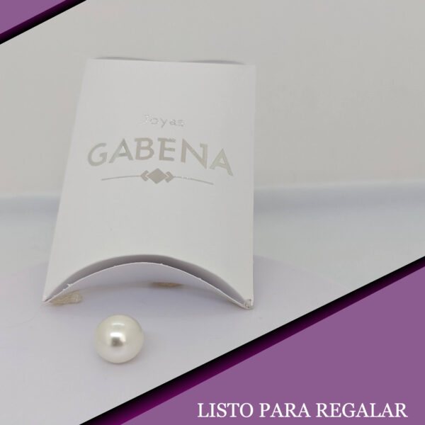 DIJE PERLA PLATA 12MM PACK
