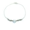 Pulsera Cristal Swarovski Bolitas y Estrella Plata 925