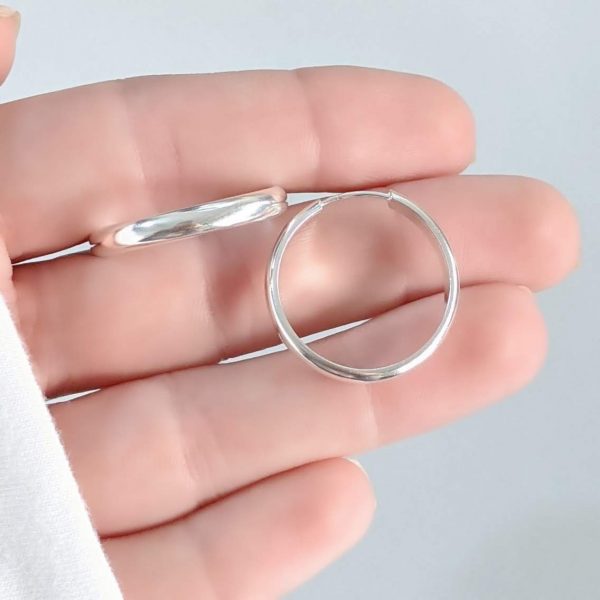 Aros cubano semiplano 2.4cm grueso