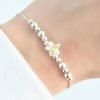 Pulsera Swarovski bolitas y estrella