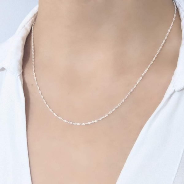 Cadena singapur 1mm 45cm