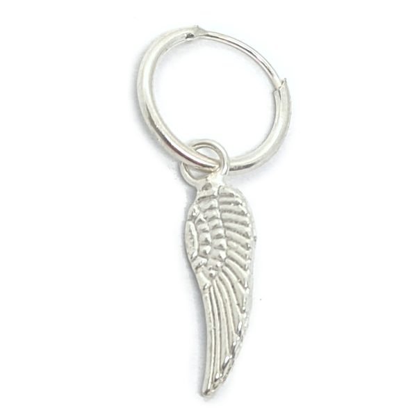 Aro solitario argolla ala plata