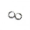 Aros argollas trenza 10mm